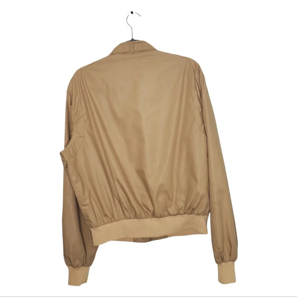 Vintage Compass Point Las Angeles Members Only Bomber Tan Jacket Sz XL - Picture 2 of 9